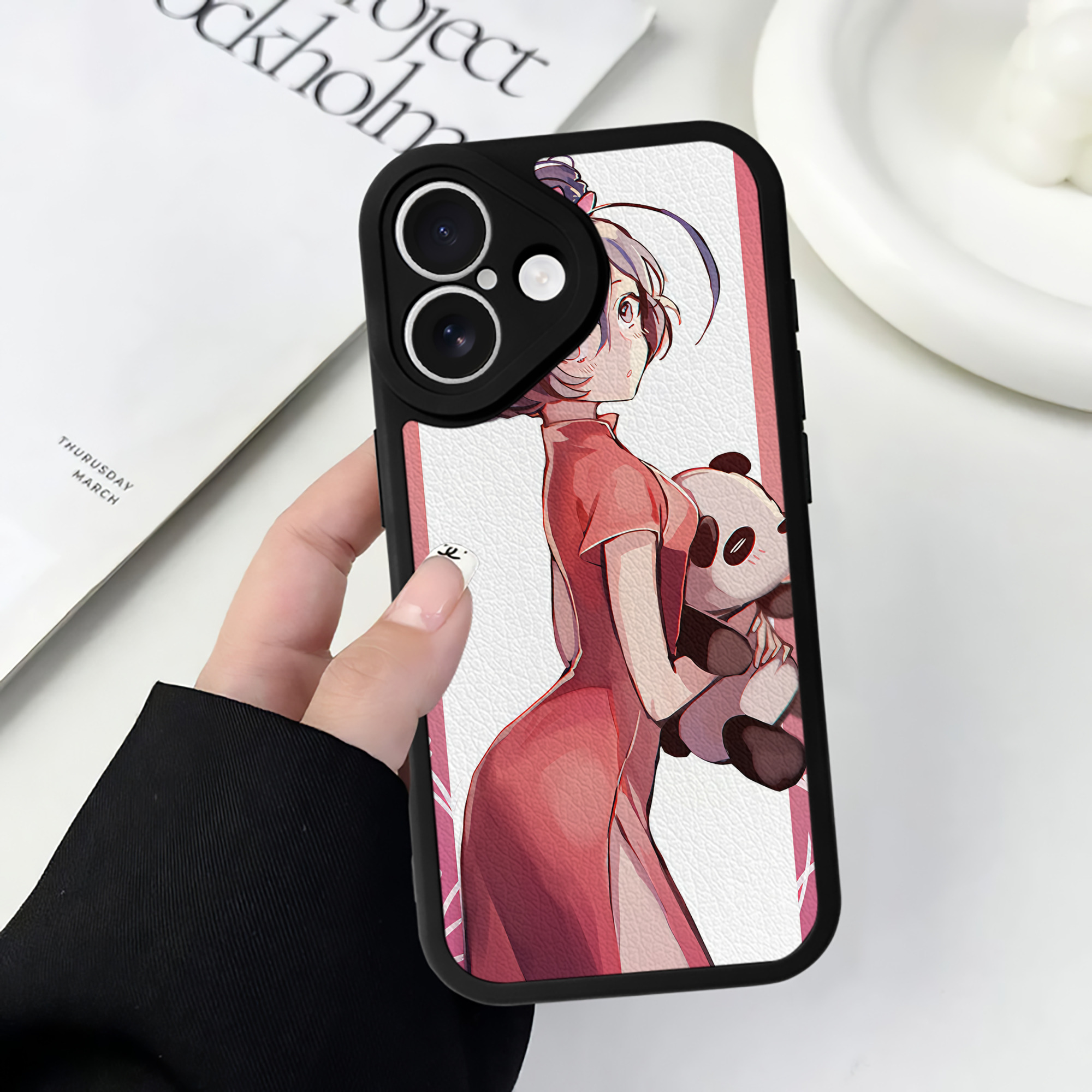 （画像用） 文豪ストレイドッグス Bungo Stray Dogs 【iPhone 16シリーズ対応】シリコンスマホケース（レザー調） 材質：シリコン